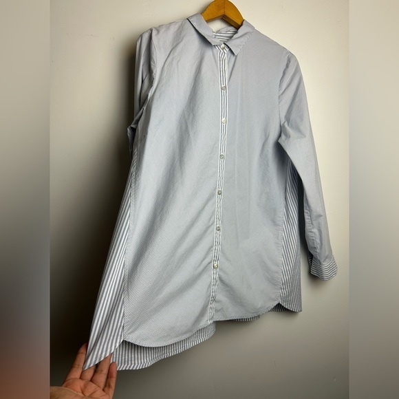 J.Jill Blouse Top Women L Button Down Striped Casual Office Career Old Money - Picture 6 of 14